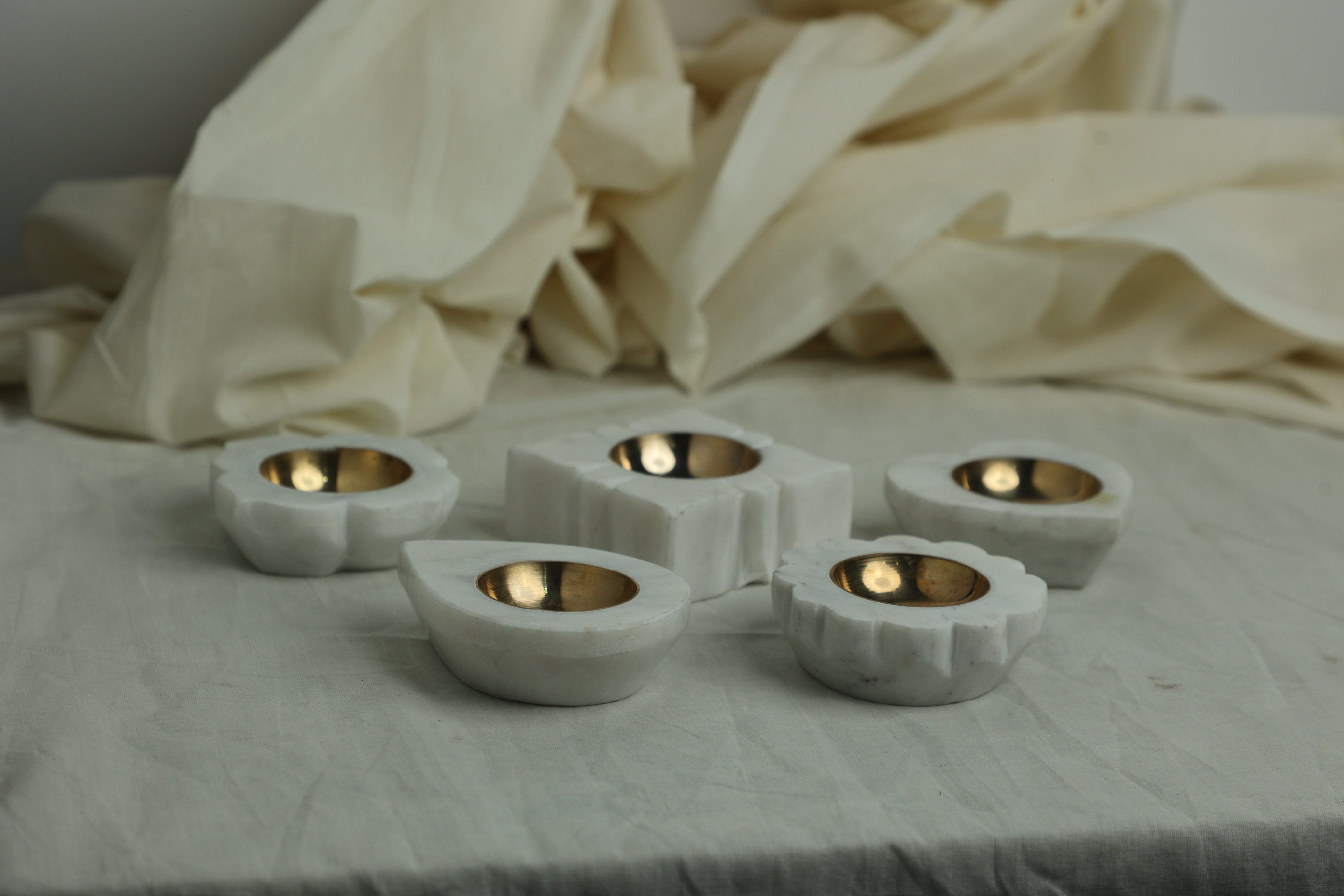 Natural marble surface in soft light