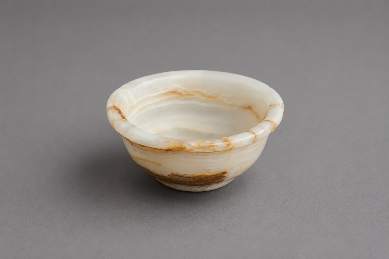 Kinara Rimmed Onyx Bowl